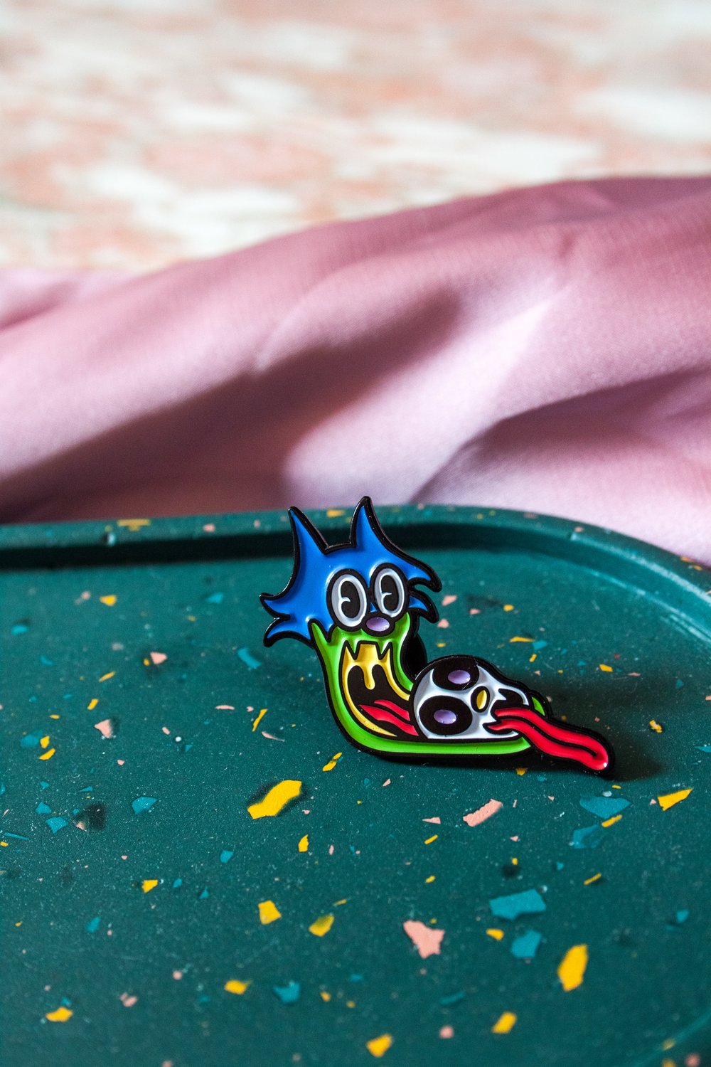 Image of Skull Poppin Felix Soft Enamel Pin