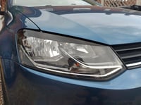 Image 2 of X2 Vw Polo /GTI 6c Headlight Eyebrow Sticker 