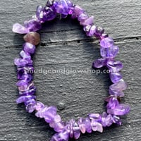 Image 1 of Amethyst Chip Bracelet 