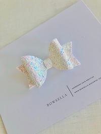 coconut glitter bow 
