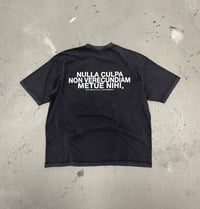 Image 1 of WHITE ON VINTAGE BLACK NULLA CULPA TEE