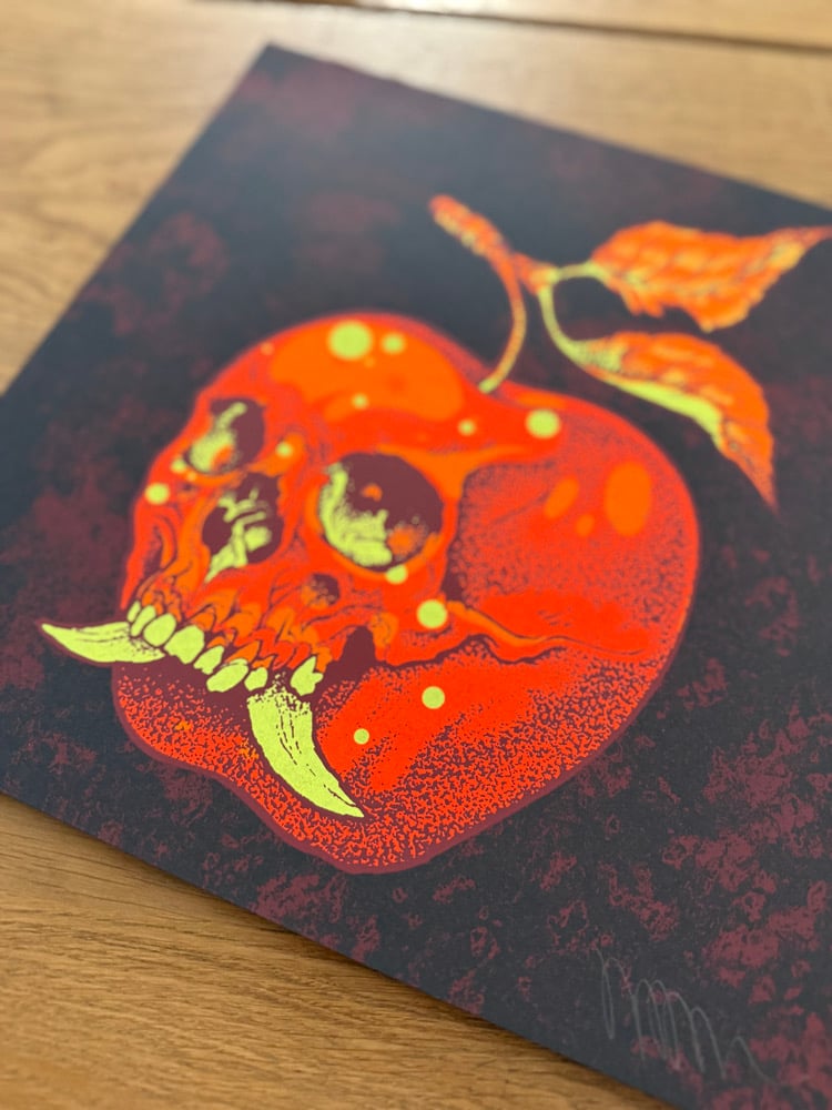 Apple Skull mini print | johndyerbaizley
