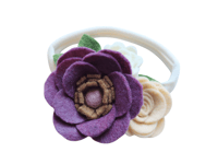 Image 1 of Handmade Felt Floral Headband-27dbc9d6