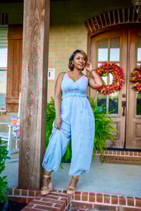 Image 1 of Mineral-Washed Jumpsuit w/Pockets