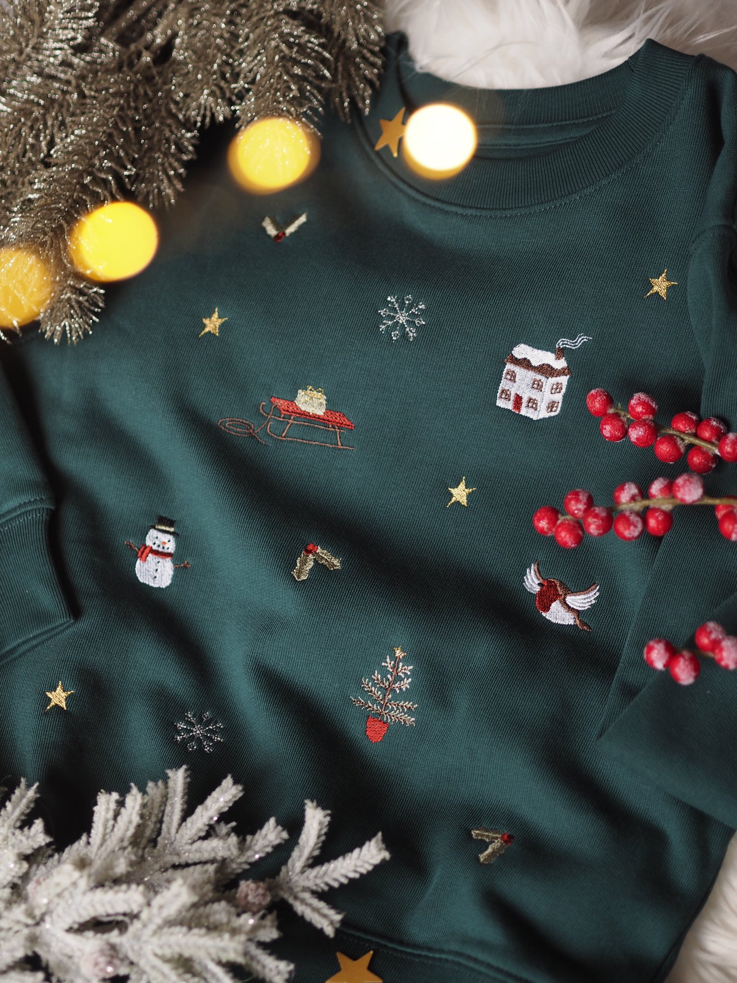 Image of Christmas Sprinkles - Glazed Green Sweater