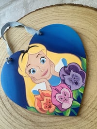 Image 3 of Alice In Wonderland Painting - Heart Shape