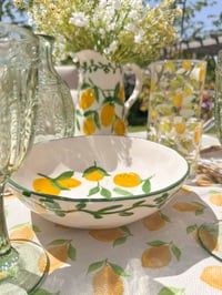 Image 2 of Large Painted Lemon Bowl