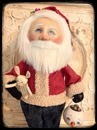 Image 2 of Santa Claus Folk Art Christmas character Doll