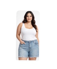 Image 1 of 22W Baccini Denim Shorts #560*14 (Gently Used)