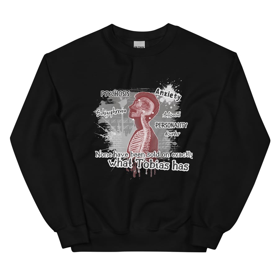 Image of Officially licensed Leigh Rivers Psychotic obsession Tobias Unisex Sweatshirt