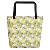Image 1 of Lemons Large Tote Bag w/ Pocket