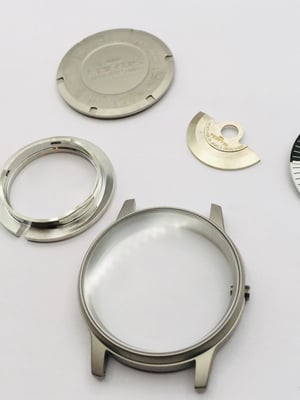 Image of Fortis Flieger complete kit,new,Blue Dial,40mm Case.595.10.46.1