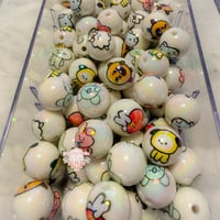 Image 1 of  1Bt21 bubble gum Character Beads - DIY Crafting Supplies