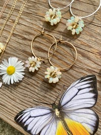 Image 5 of Opal Daisy Hoops