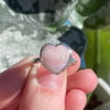 Pink opal heart ring