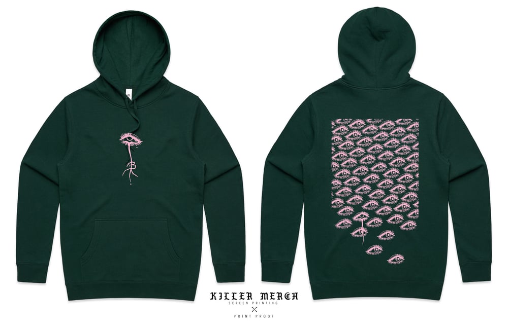 Image of EYE SPY - GREEN HOODIE