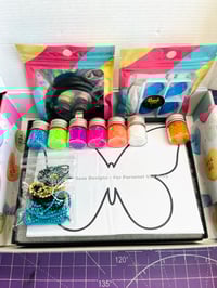 Image 1 of Neon Blue Butterfly Beading Kit 