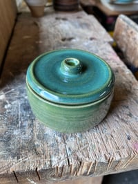 Image 1 of Lidded pot Green