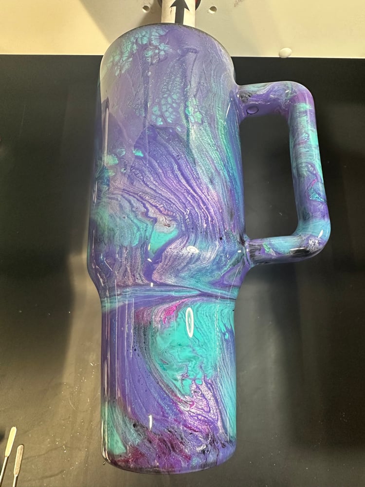 Image of 40oz swoosh swish teal purple
