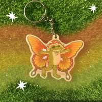 Image 1 of whimsical toad keychain