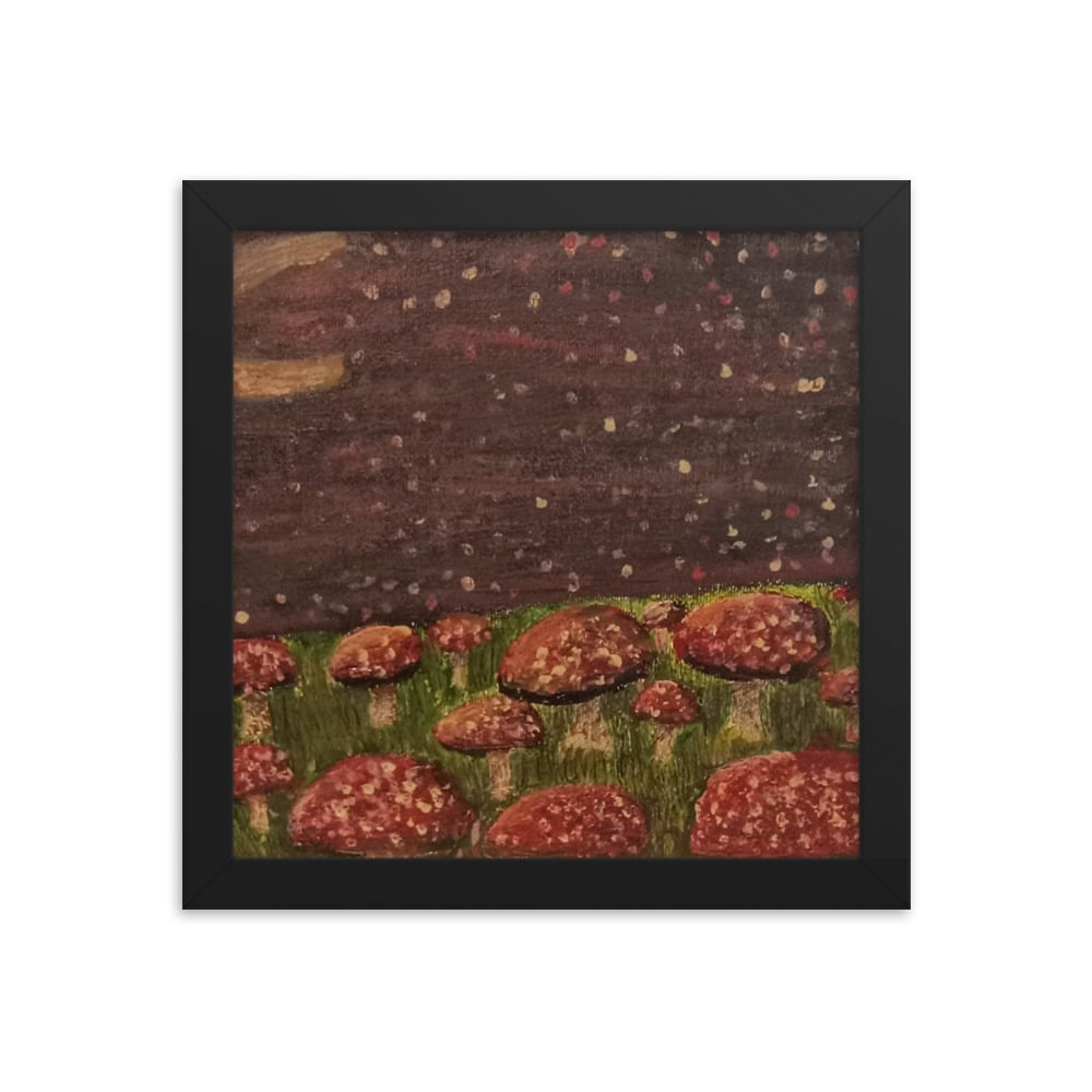 Image of Mushroom Valley Framed photo paper poster