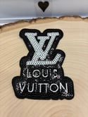 Black and White LV Patch