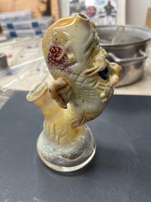 Image of DL X Jonny Carcass Collab Zombie Head Dab Rig