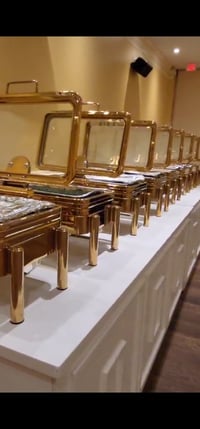 Image 1 of Stainless steel  Gold Chafing Dish for Buffet setting 8 QT