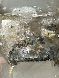 Image 11 of Large Included Quartz Point With Golden Rutile Madagascar #2700 