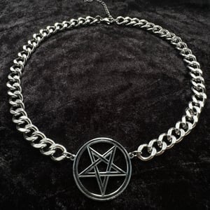 Image of Pentacle Chunky Choker Necklace