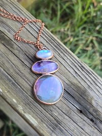 Image 3 of Electroformed purple Labradorite necklace 02
