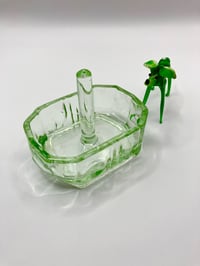 Image 2 of Uranium Glass Ring Holder