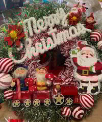 Image 1 of Saturday November 1st Winter Wonderland Tinsel Wreath Making Class 
