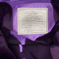 Image 5 of Coach Ashley Metallic Gold Signature Satchel Crossbody Handbag Y2K F15809 Sateen