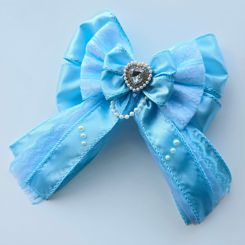 Image of Bubble Blue Lightstick Bow