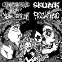 Dehumanized Earth / Miserable Tradition / Skunk / Pisswound “4-Way Split” CD (Canadian Import)