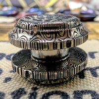 Image 3 of Preorder A New Linkage Button---DOME in Damasteel