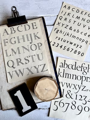 Image of Trio of Alphabet plates #6