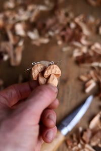Image 7 of Penny Bun Mushroom- Earrings 
