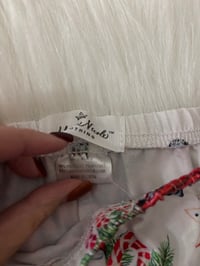 Image 5 of Pre-Owned Kids Christmas Bell Bottom Leggings Red Truck Print Youth 10–12