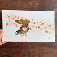 ORIGINAL ARTWORK - Windy Basset I - 25x15cm