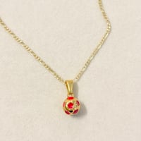 Image 1 of  Red Soccer Necklace