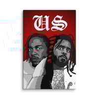 Image 3 of Split Decision - K.Dot J.Cole Canvas Print
