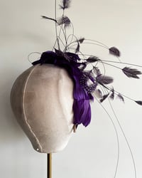 Image 3 of Purple feather headpiece