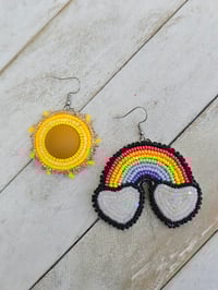 Image 1 of Rainbow Sun earrings