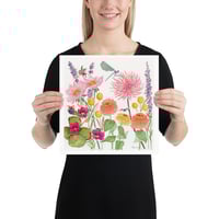 Image 2 of Dahlia Garden- Poster Print