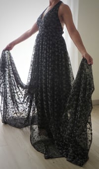 Image 4 of Maternity photoshoot dress | Thea | size universal | black | photo props