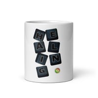Image 2 of Home White glossy HEALING MODE mug