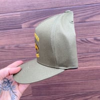 Image 3 of Green and Yellow Catchin Kitties Structured Five Panel Hat copy