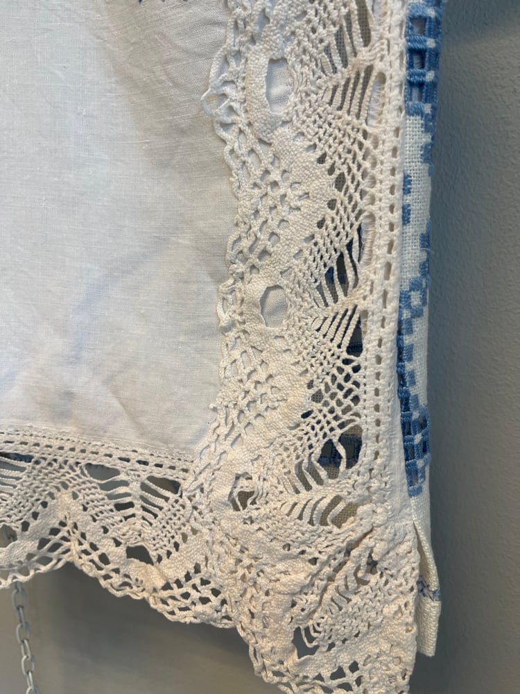 Image of Blue embroidery shirt  (small)